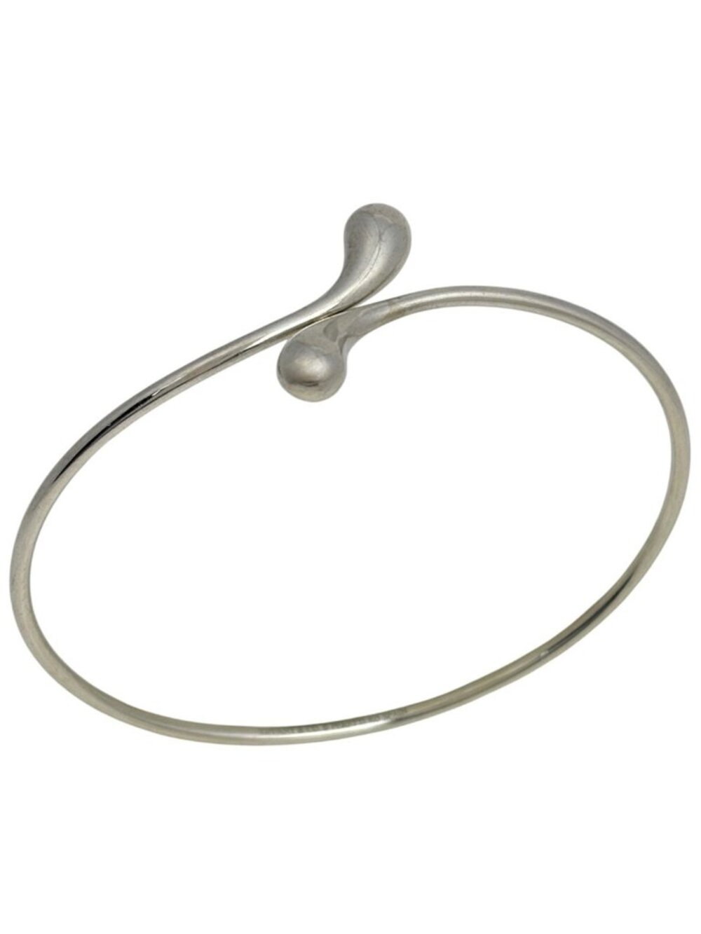 Tiffany & Co Bangle Teardrop 925 Sterling Silver Bracelet